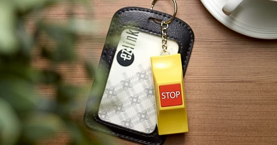 Bus Bell Keychain