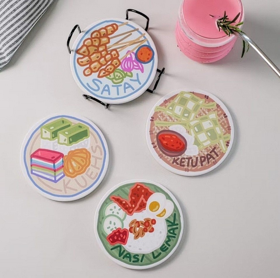 Fast-Drying Diatomite Coasters