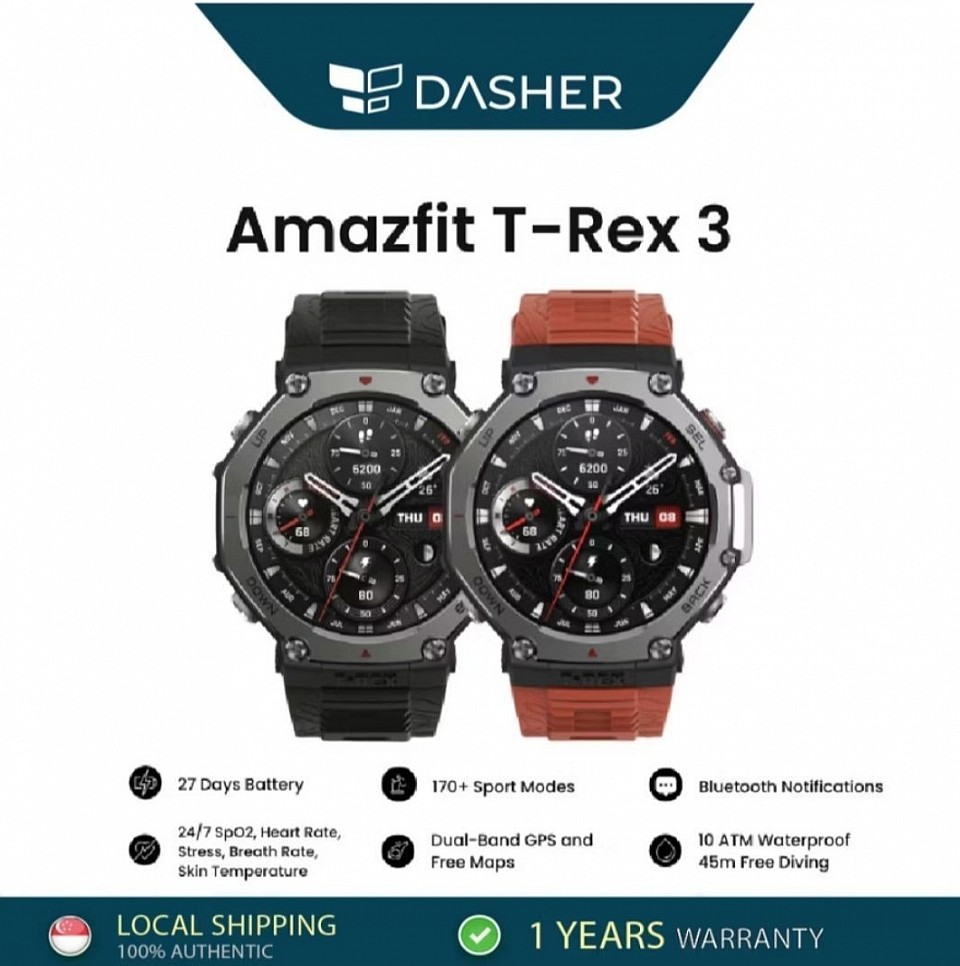 Amazfit T-Rex 3 Smart Watch 170 Sports Mode