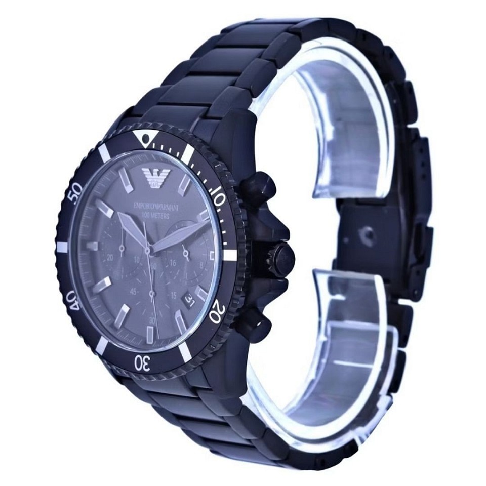 Emporio Armani Chronograph Stainless Steel  Quartz AR11363 100M Mens Watch