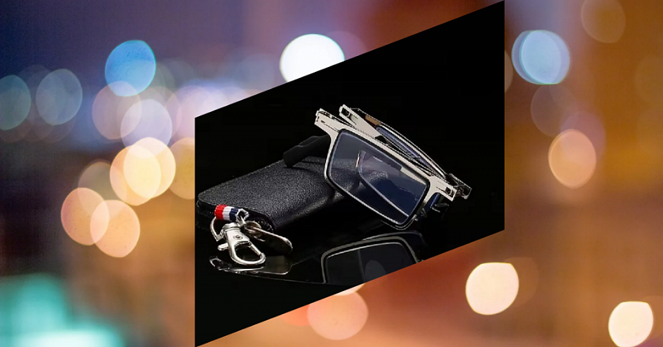 Retro Folding Reading Glasses Men Women Anti Blue Light Lenses All Metal Frame Hyperopia Eyeglasses with Free Case and Cloth