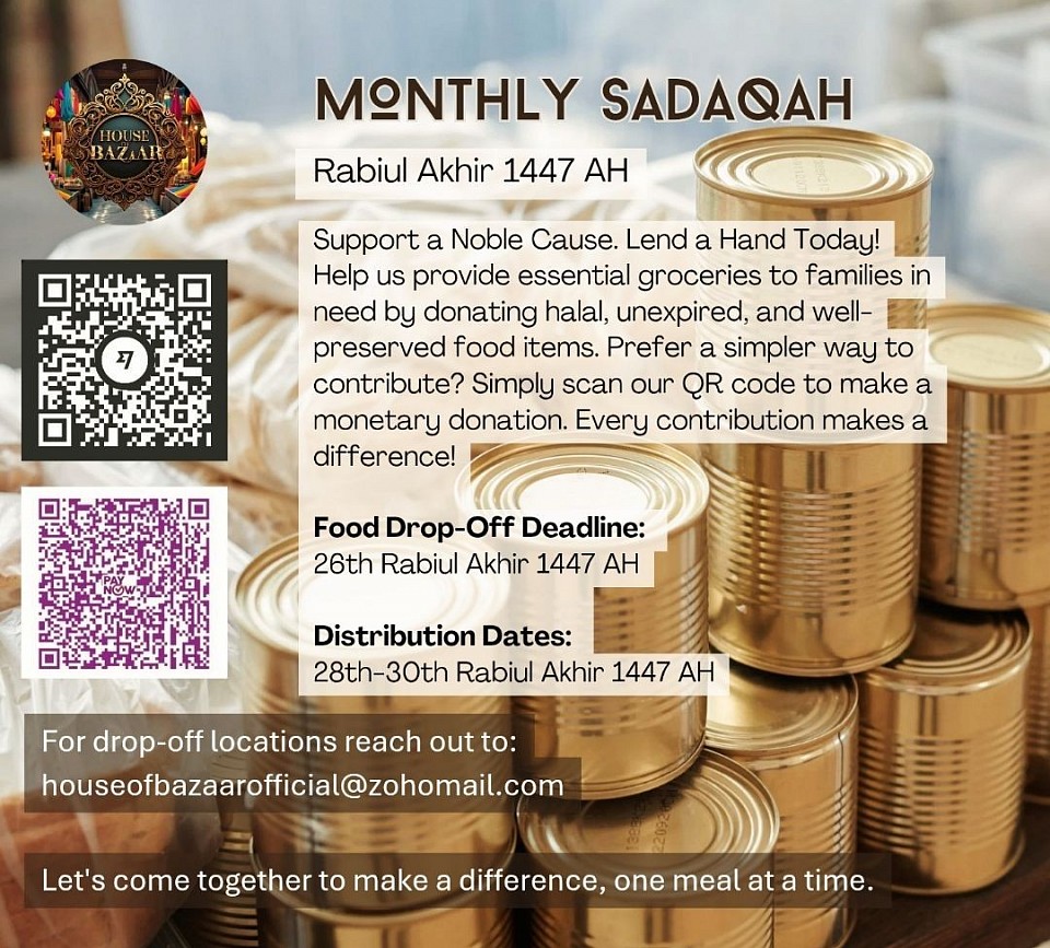 Monthly Sadaqah