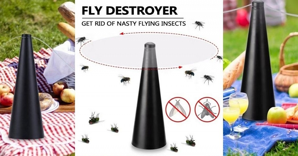 Fly Repellent Fan Food Protector Fly Destroyer Kitchen Outdoor Keep Flies Bugs Away From Food Pest Repellent