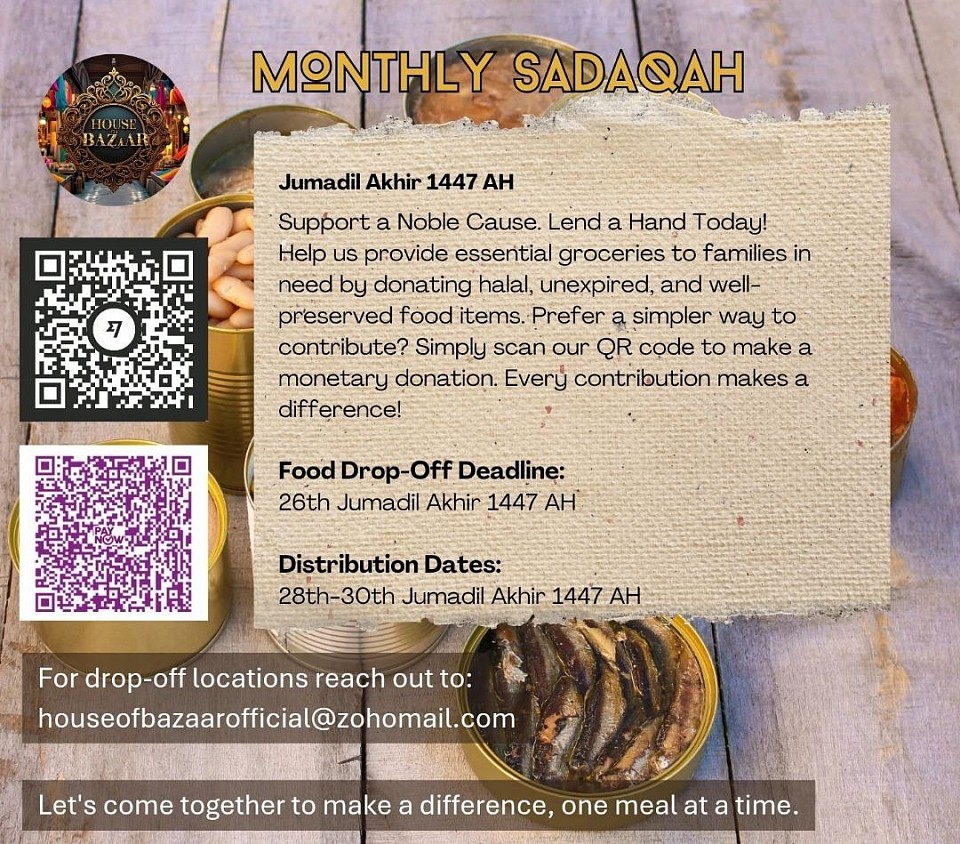 Monthly Sadaqah