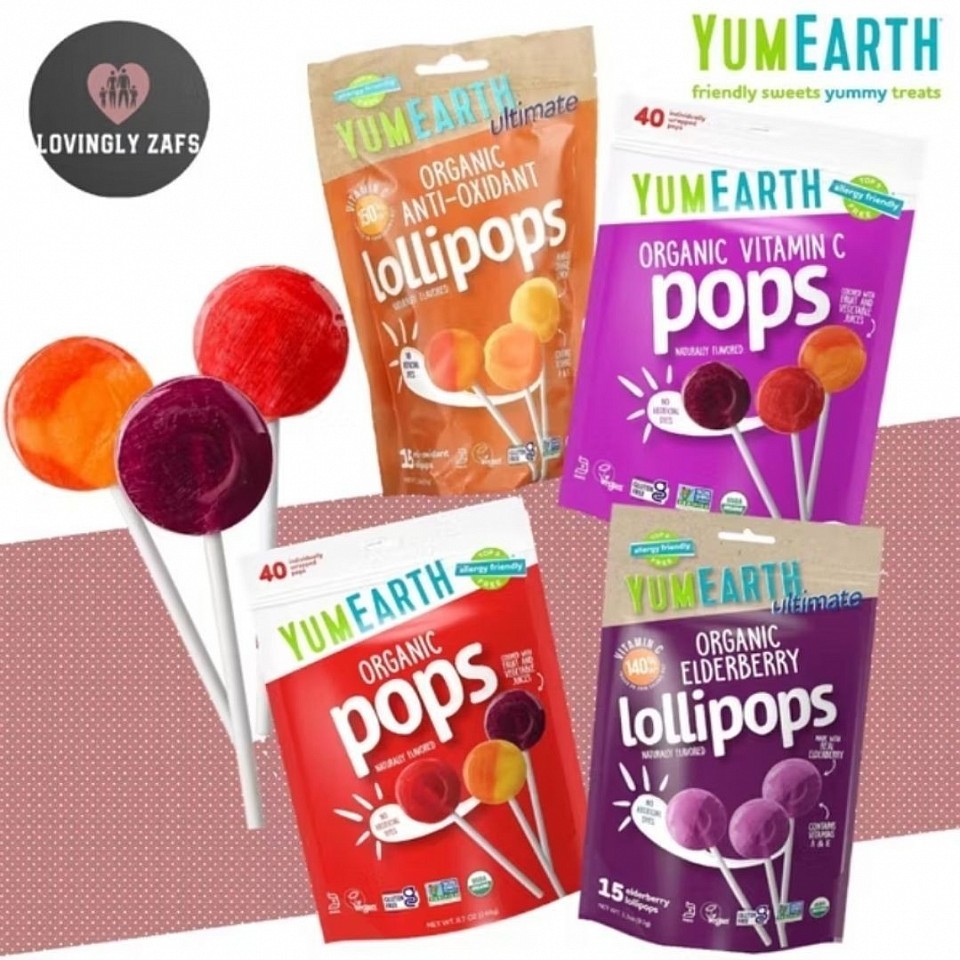 YumEarth ORGANIC LOLLIPOPS, Antioxidants, Variety Pack